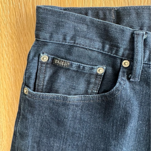 Polo Ralph Lauren The Hampton Relaxed Straight Mens jean Dark Denim Waist 31x30 - Picture 9 of 10